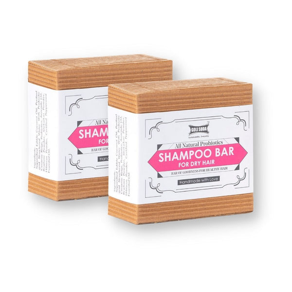 Buy Shampoo Bar for Dry Hair - 90g | Pack of 2 | Shop Verified Sustainable Hair Shampoo Bar on Brown Living™