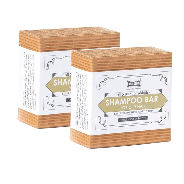 Buy Shampoo Bar for Oily Hair - 90 g | Pack Of 2 | Shop Verified Sustainable Hair Shampoo Bar on Brown Living™