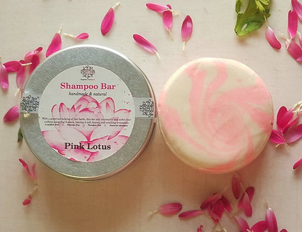 Buy Shampoo Bar – Pink Lotus | Long hairs | Shop Verified Sustainable Hair Shampoo on Brown Living™