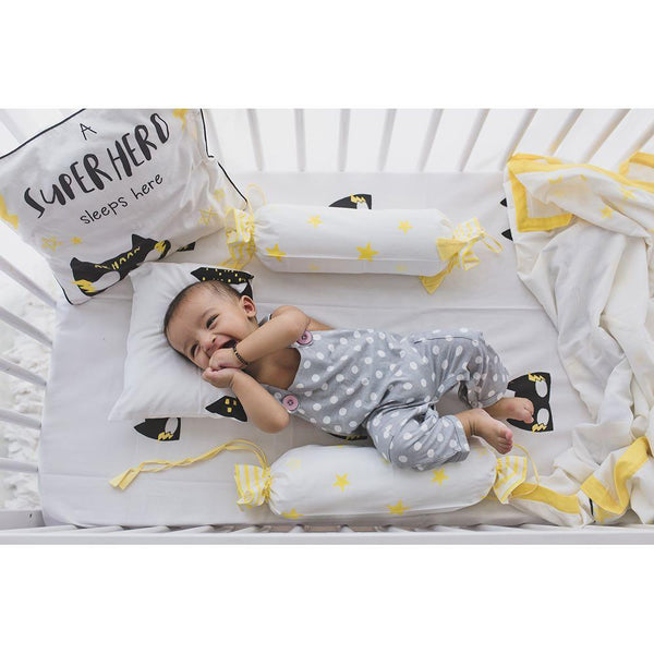 Buy Sheet - Ace The Superbaby Flies Over Town | Shop Verified Sustainable Bed Linens on Brown Living™