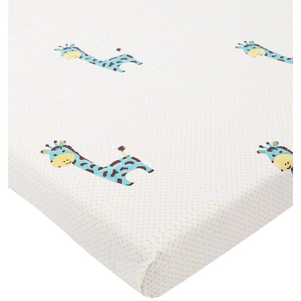 Buy Sheet - Gira The Giraffe - Teal | Shop Verified Sustainable Bed Linens on Brown Living™