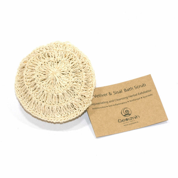 Buy Sisal mesh scrub with vetiver stuffing - Pack of 2 | Shop Verified Sustainable Bath Accessories on Brown Living™