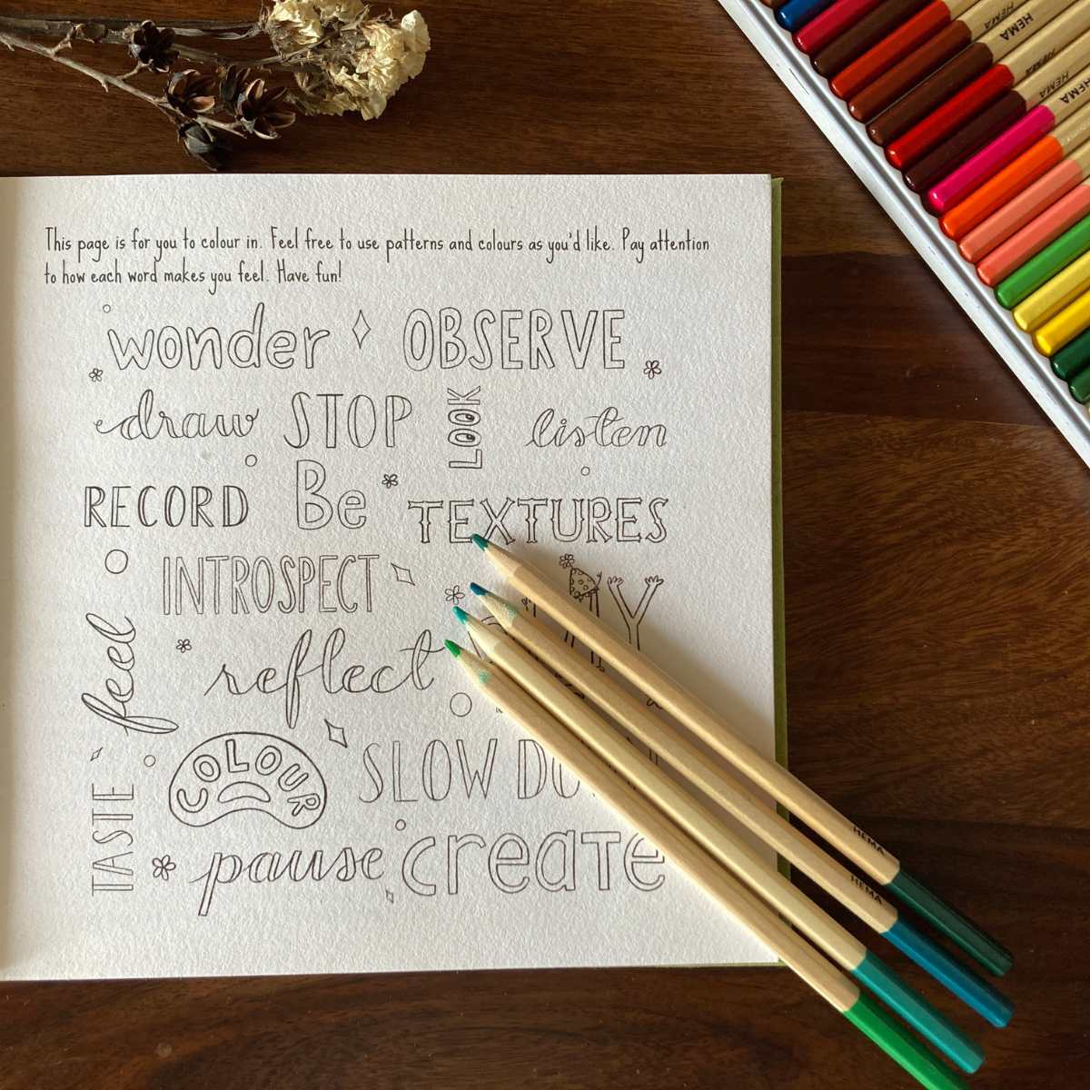 Slowing Down Art Journal with Sketchbook | Verified Sustainable by Brown Living™