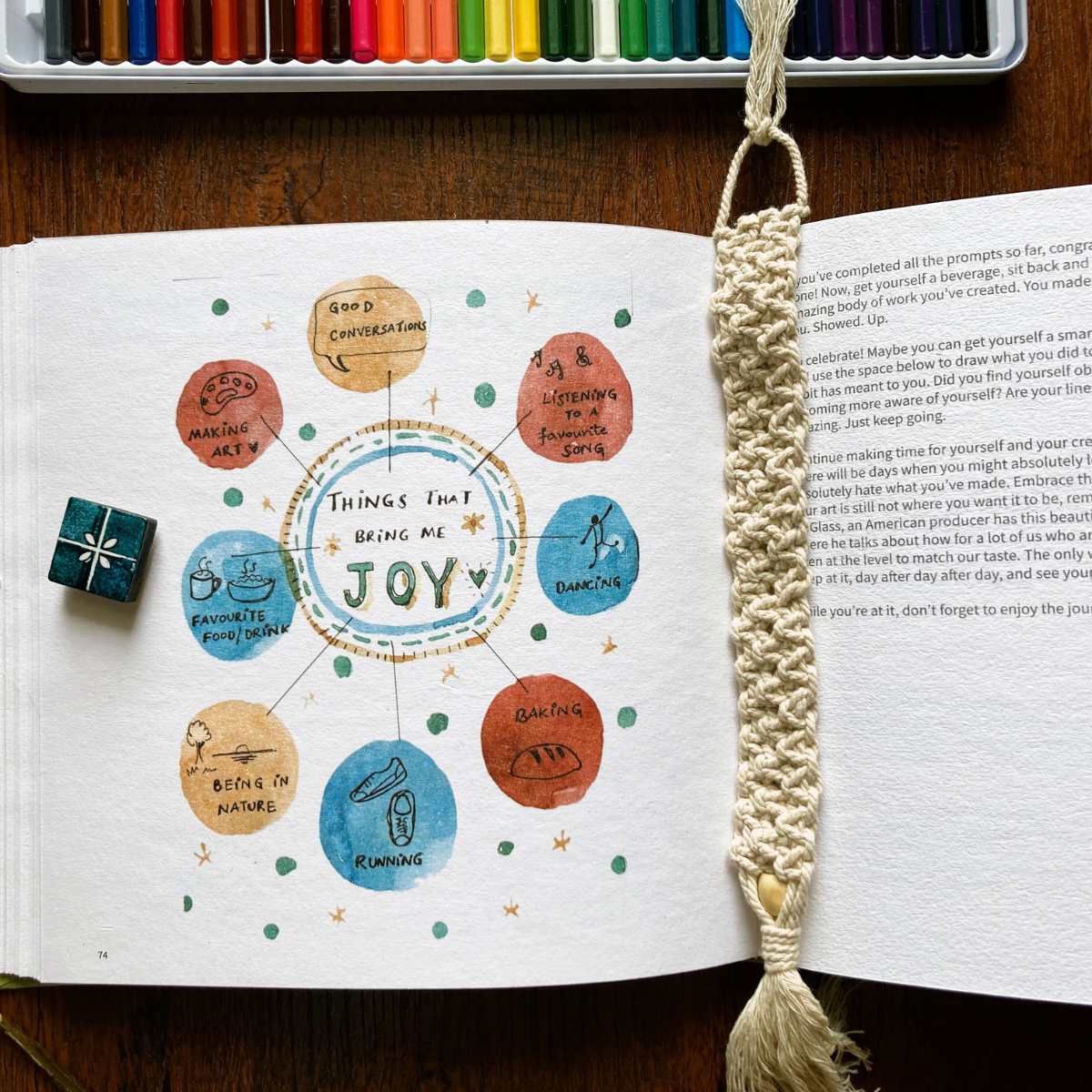 Slowing Down Art Journal with Sketchbook | Verified Sustainable by Brown Living™