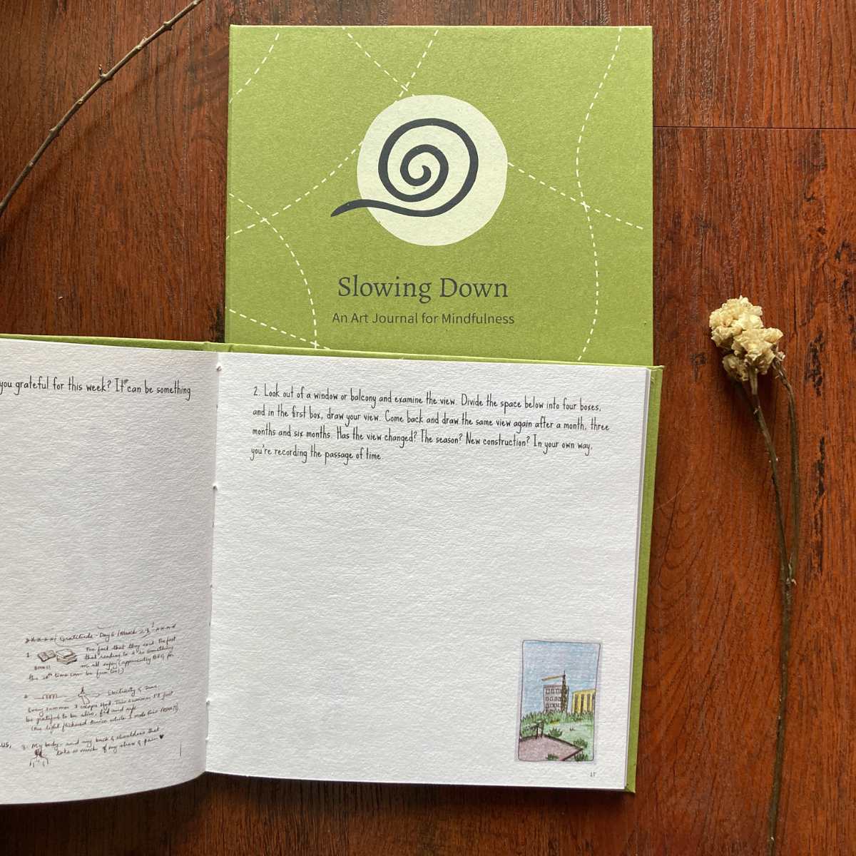 Slowing Down Art Journal with Sketchbook | Verified Sustainable by Brown Living™