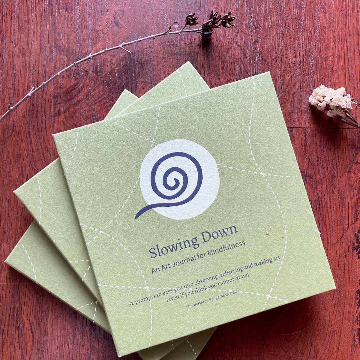 Slowing Down Art Journal with Sketchbook – Notebooks & Notepads on Brown Living™. SKU: BL - 36. Img 4.