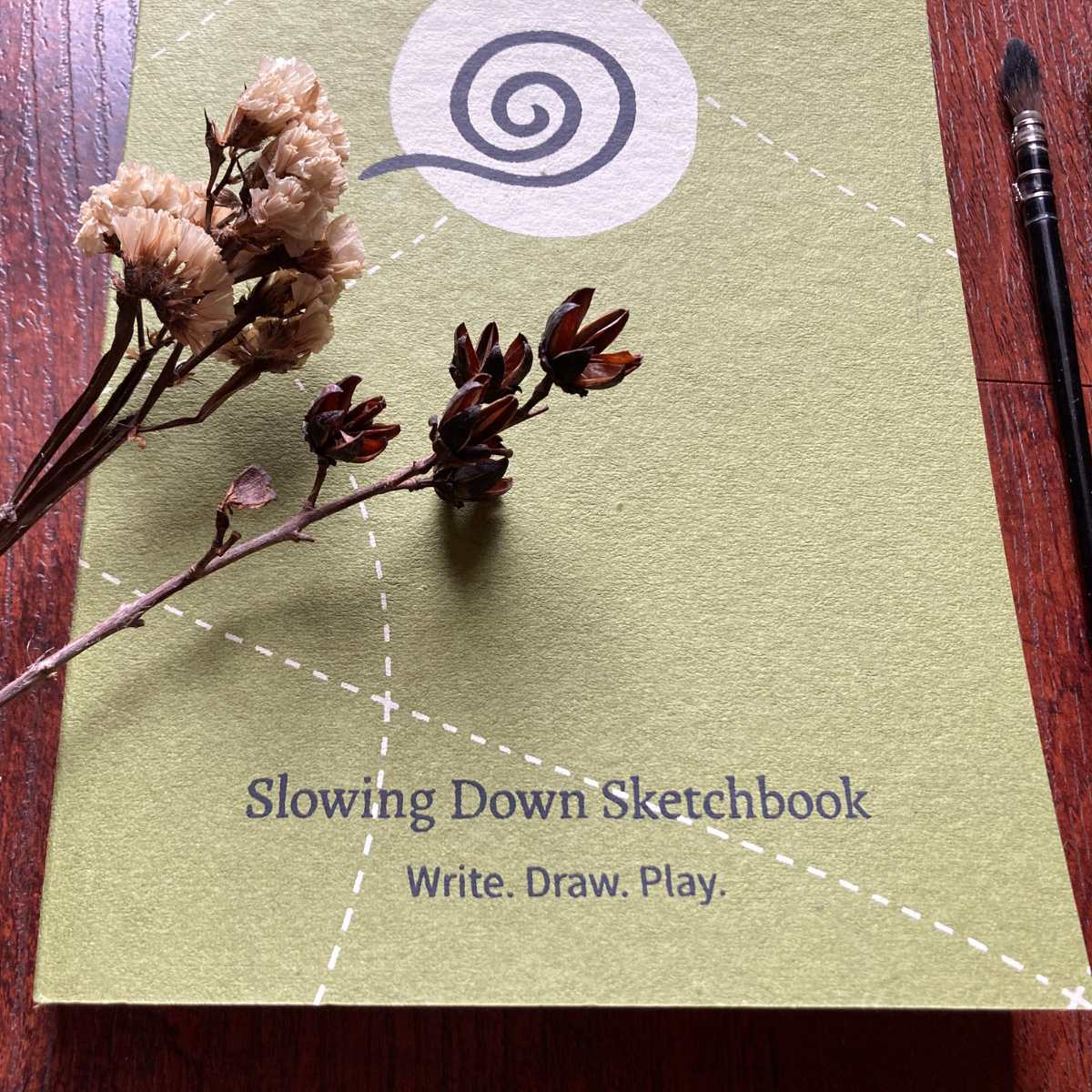 Slowing Down Sketchbook in A5 size | 96 Pages – Notebooks & Notepads on Brown Living™. SKU: BL - 35. Img 3.