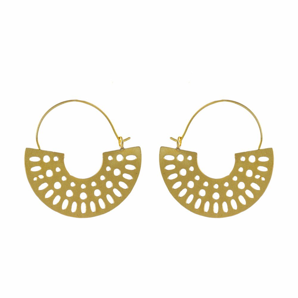 Small Hoop Patterned Earrings | Verified Sustainable by Brown Living™