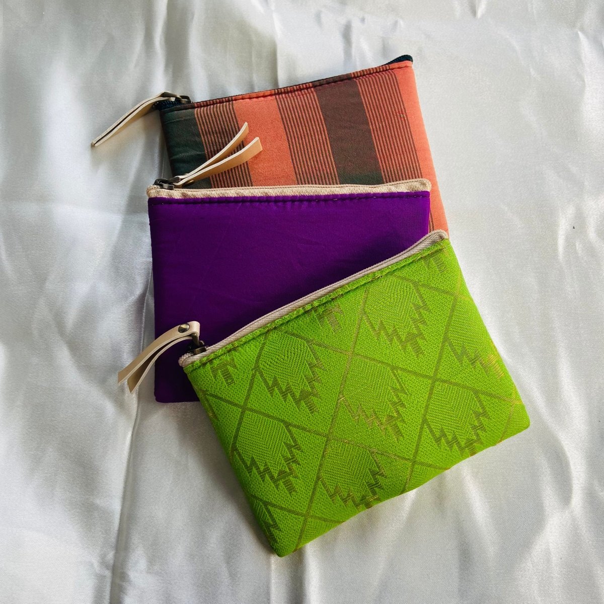 Buy Small zipper wallets Coin pouches Assorted Pack of 3 Online on