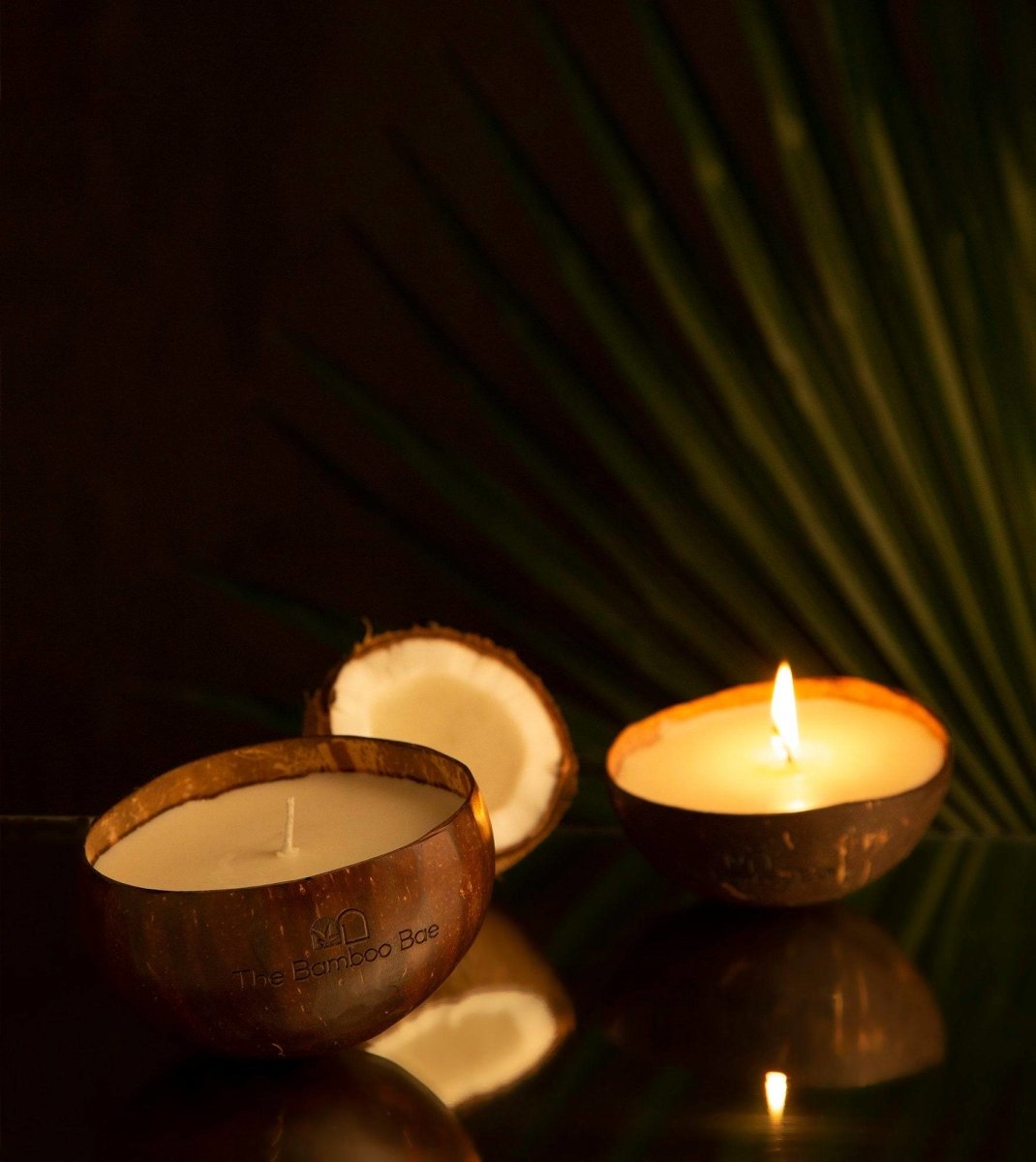 Soy Wax Candle in Coconut Shell - Handcrafted and Smoke Free – Candles & Fragrances on Brown Living™. SKU: TBB - 78. Img 1.