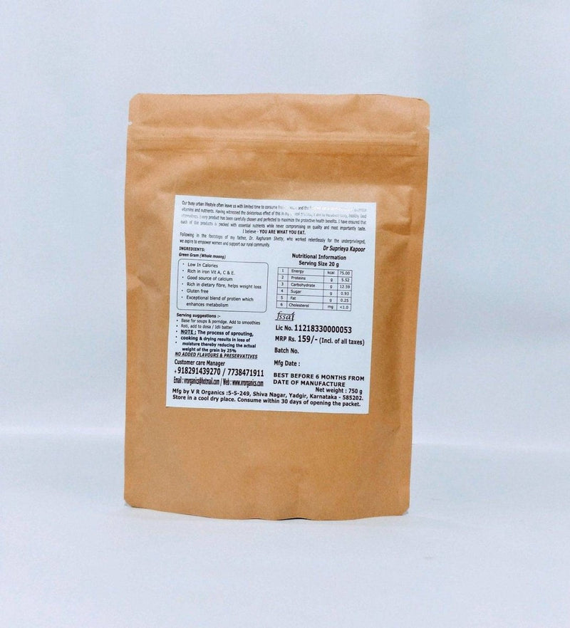 Buy Sprouted Green Gram 750 g | Shop Verified Sustainable Ready to Eat & Cook on Brown Living™