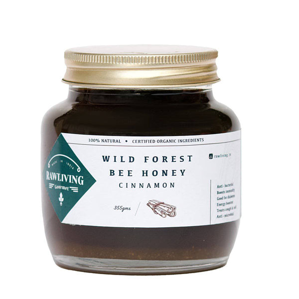Buy Sri Lanka Cinnamon infused Honey - Raw Wild Forest Organic Bee Honey | Shop Verified Sustainable Honey & Syrups on Brown Living™
