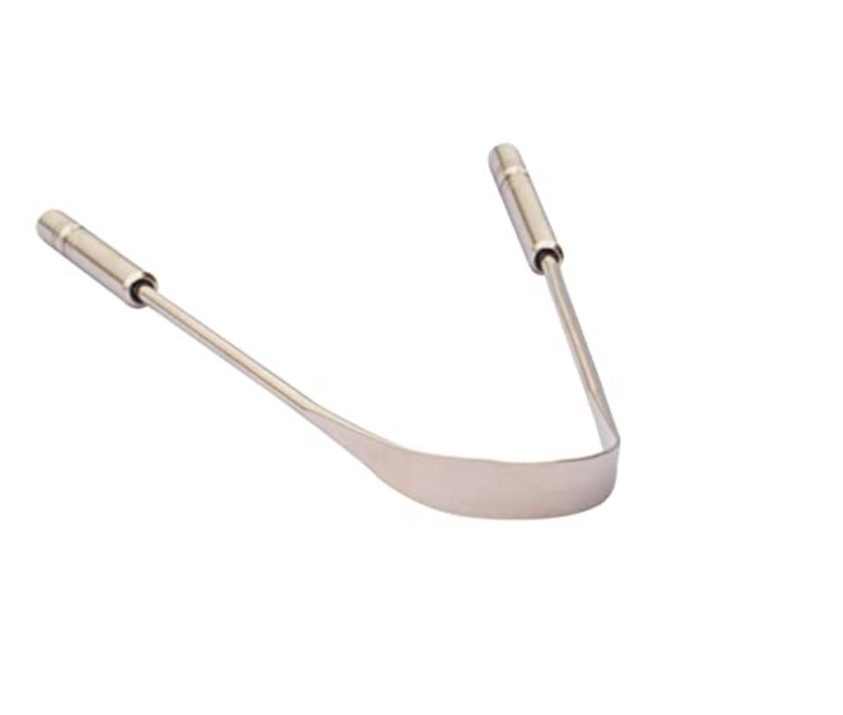 Stainless Steel Tongue Cleaner – Oral Care on Brown Living™. SKU: TET07. Img 2.