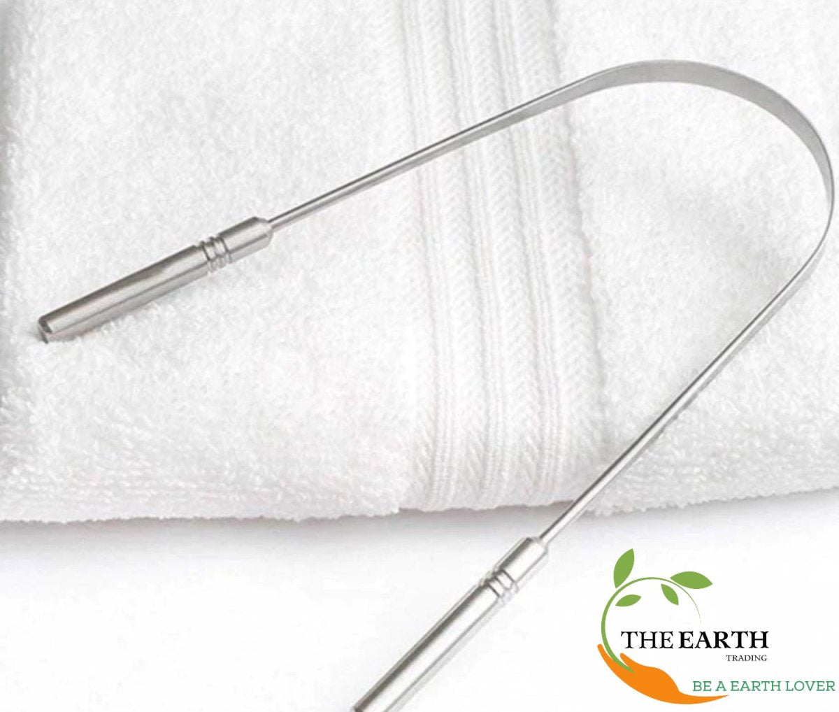 Stainless Steel Tongue Cleaner – Oral Care on Brown Living™. SKU: TET07. Img 5.