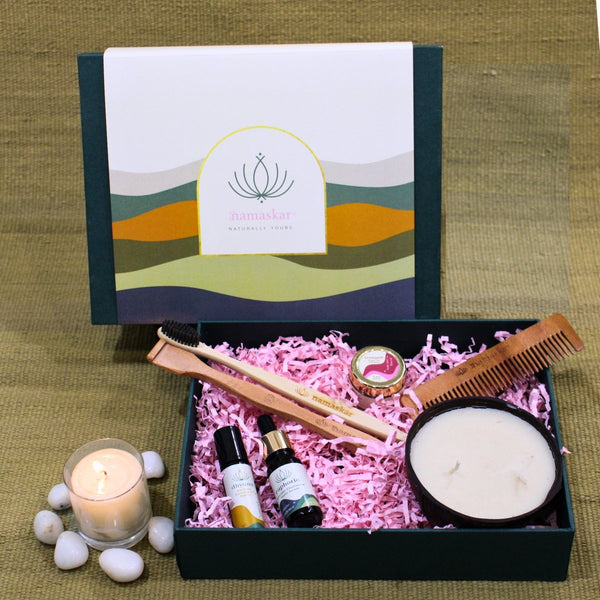 Buy Sunrise Essential box | Wellness Gift Box | Shop Verified Sustainable Gift Hampers on Brown Living™
