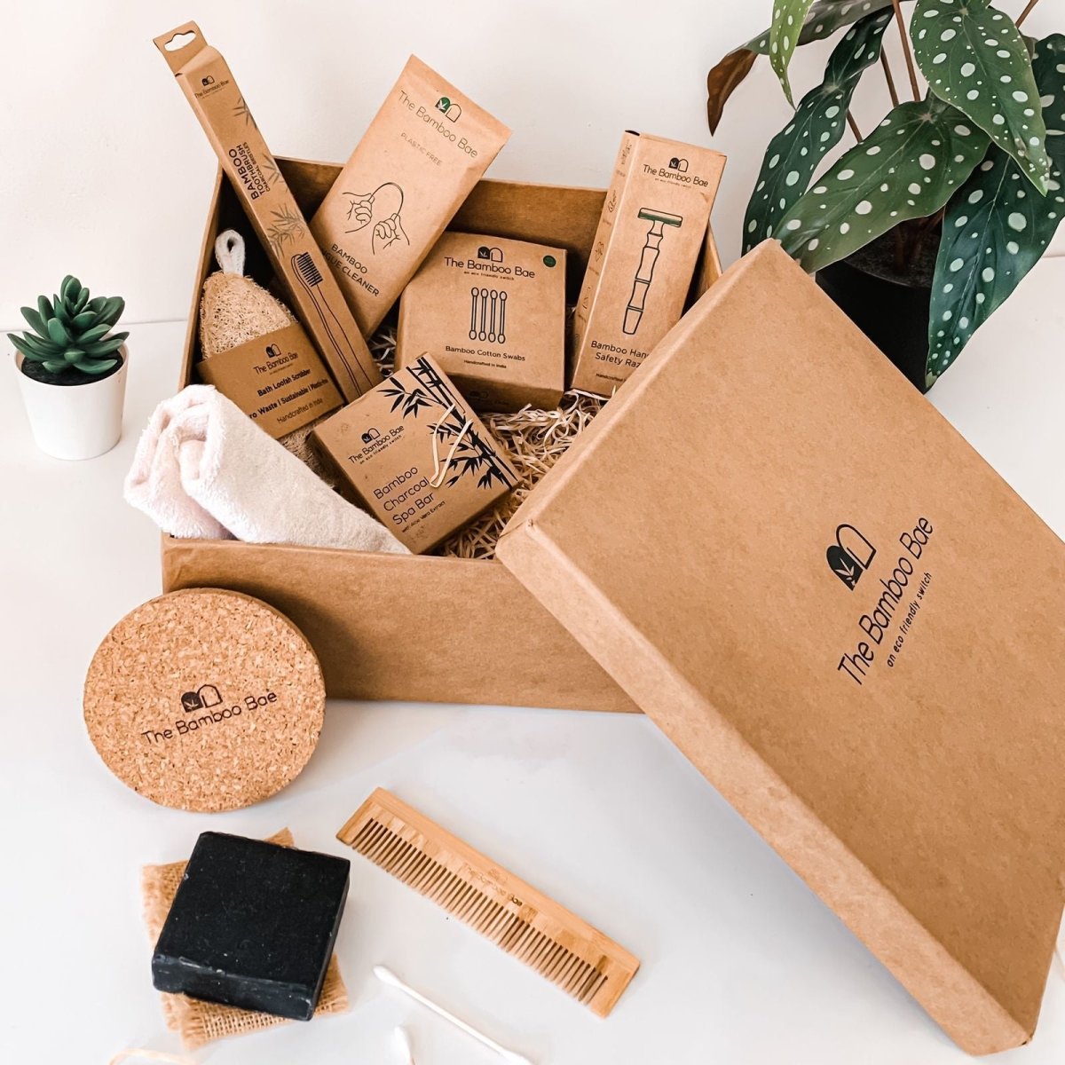 Sustainable Grooming Kit | Personal Care Gift Box | Men & Women – Gift Giving on Brown Living™. SKU: TBB - 77. Img 1.
