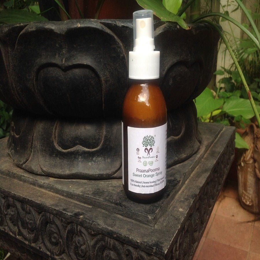 Sweet Orange Spray Natural Air Freshner - 100ml – Candles & Fragrances on Brown Living™. SKU: ARH_05. Img 4.