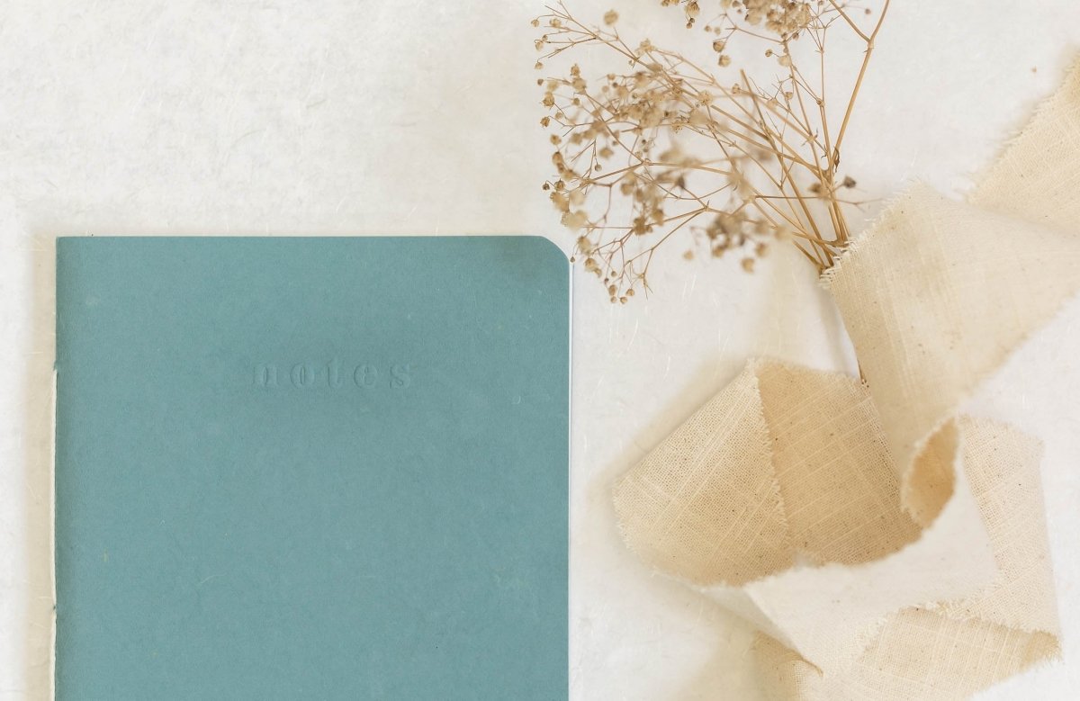 Take Notes, Sketch, Plan & Fold - Dusty Blue - Notebook – Notebooks & Notepads on Brown Living™. SKU: SR0018. Img 2.