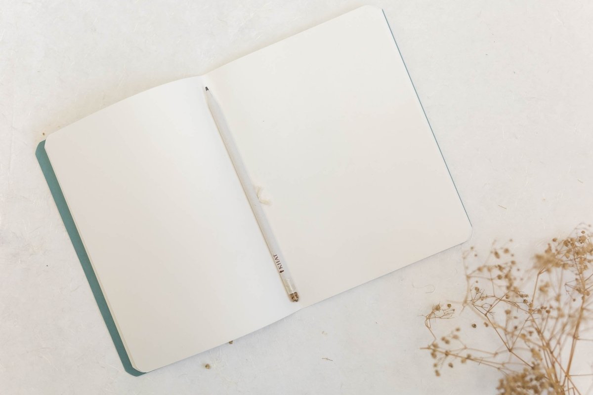 Take Notes, Sketch, Plan & Fold - Dusty Blue - Notebook – Notebooks & Notepads on Brown Living™. SKU: SR0018. Img 3.