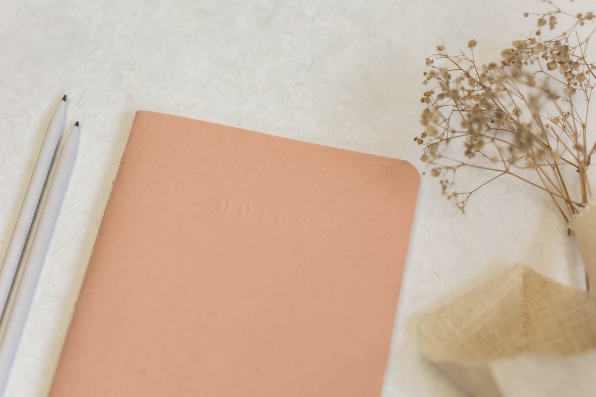 Take Notes, Sketch, Plan & Fold - Pale Pink - Notebook – Notebooks & Notepads on Brown Living™. SKU: SR0020. Img 2.