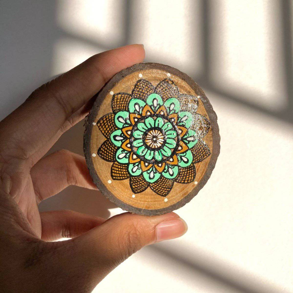 Teak Wood Fridge Magnet | Verified Sustainable by Brown Living™
