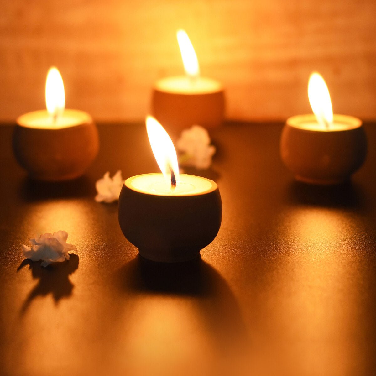 Terracotta Ball Soywax Candles - Set Of 12 – Candles & Fragrances on Brown Living™. SKU: CDT - BAL/12. Img 3.
