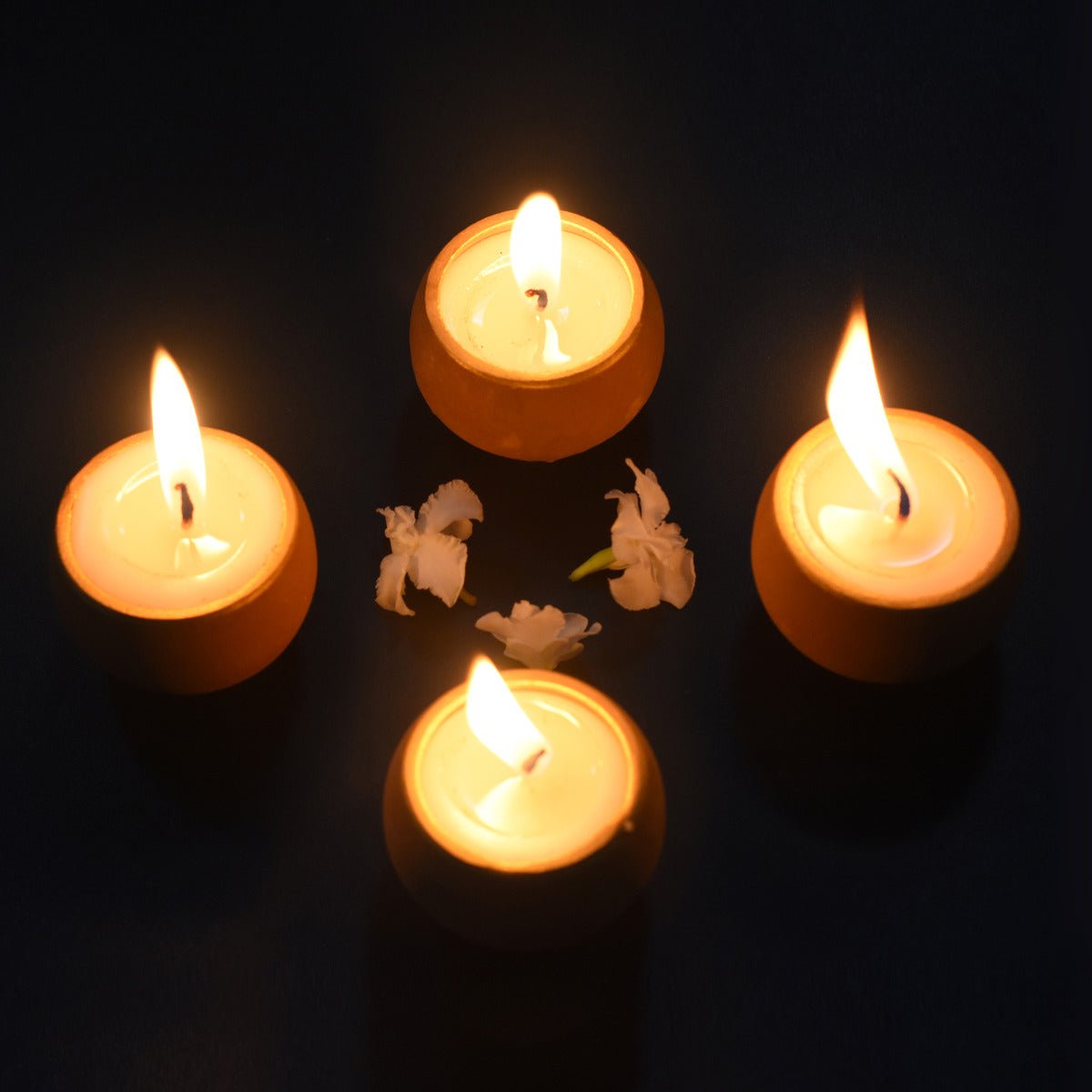 Terracotta Ball Soywax Candles - Set Of 12 – Candles & Fragrances on Brown Living™. SKU: CDT - BAL/12. Img 4.