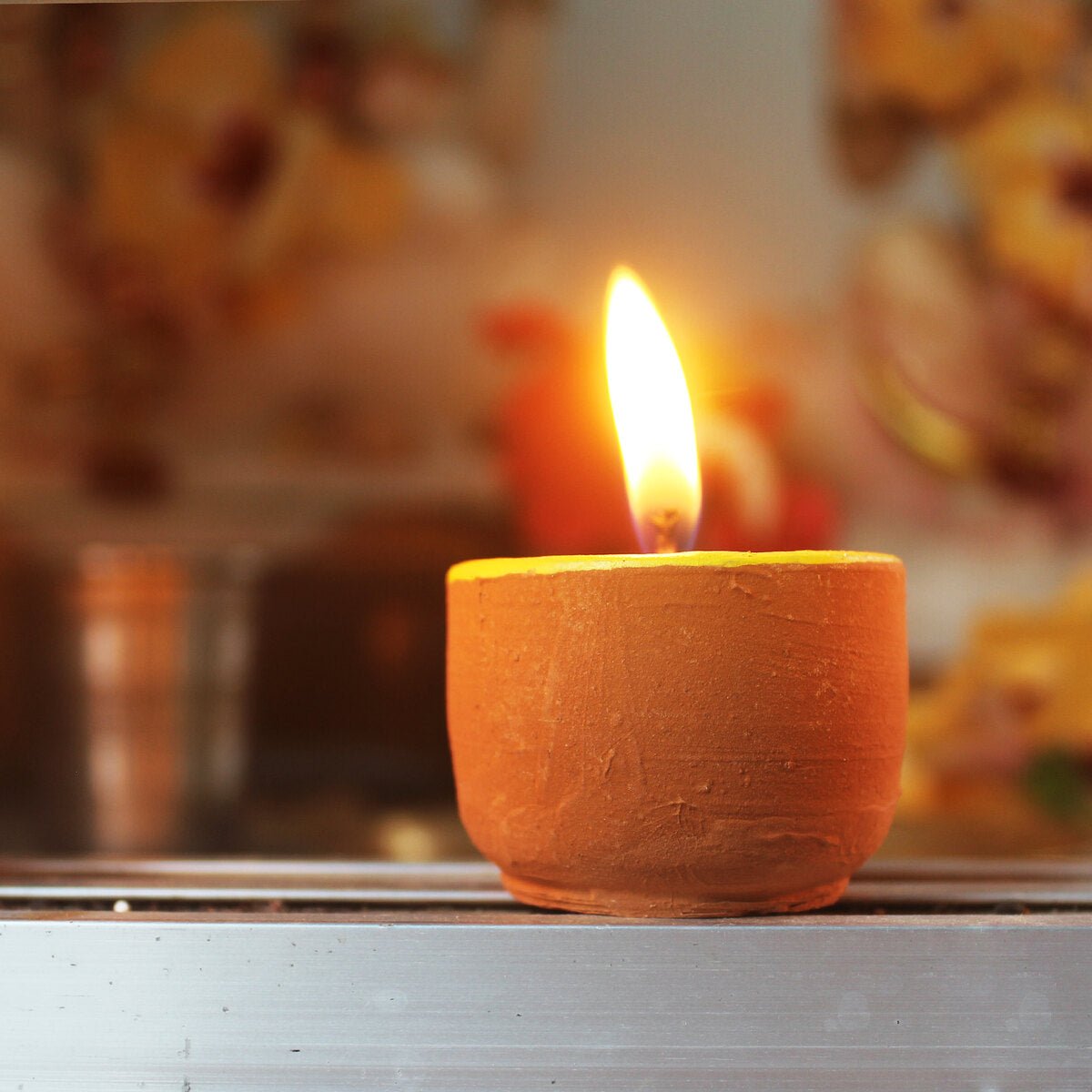 Terracotta Cup Soywax Candles - Set Of 12 – Candles & Fragrances on Brown Living™. SKU: CDT - CUP/12. Img 1.