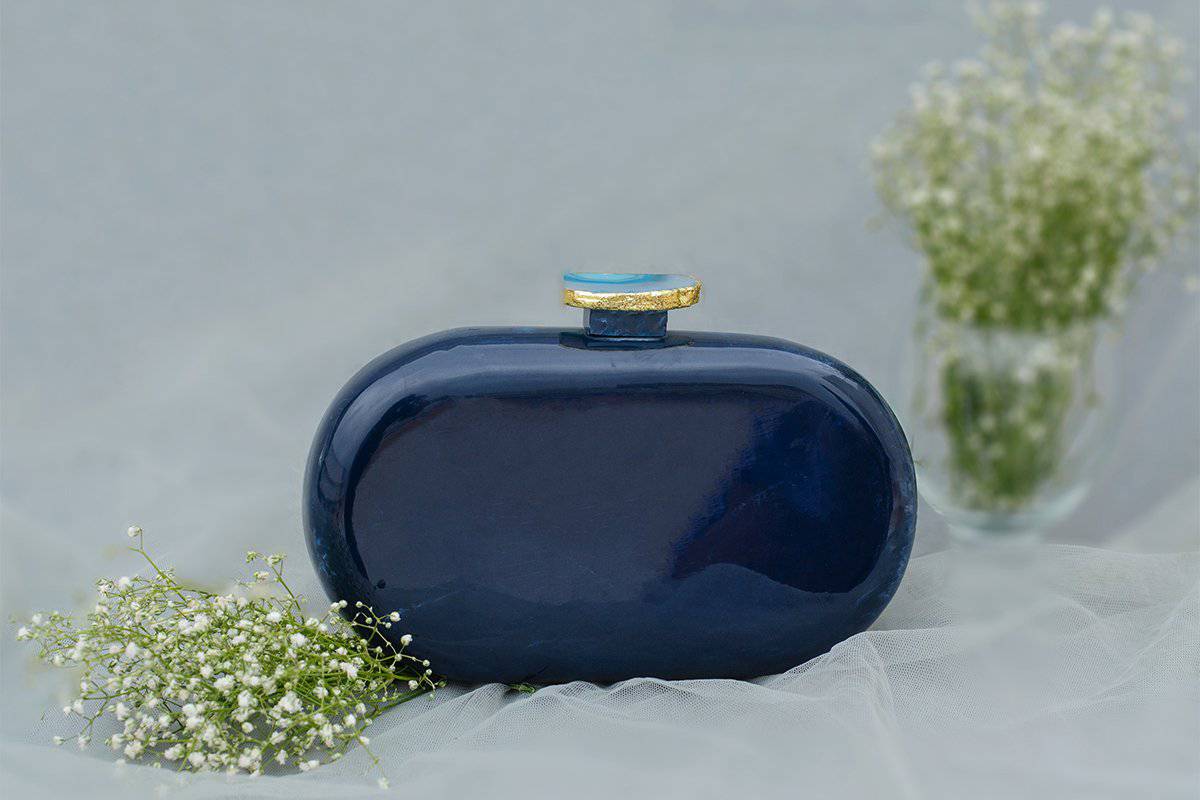 The Blue Baroque Capsule Clutch | Verified Sustainable by Brown Living™