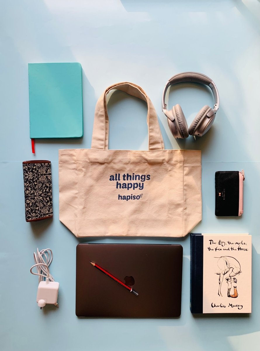 The Happy Box | 2 packs of laundry pods | Canvas bag | Candle | Verified Sustainable by Brown Living™