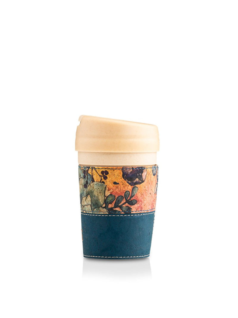Buy The Kaapi Bamboo Fibre Tumbler - Floral Ink | Shop Verified Sustainable Products on Brown Living