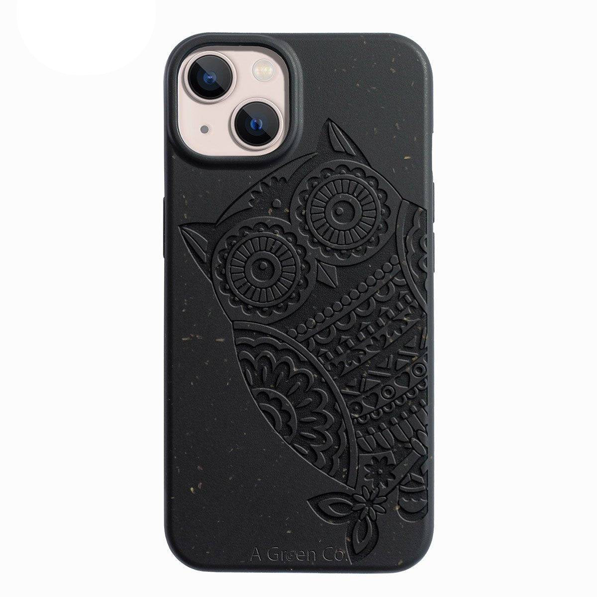The Wise Owl - Biodegradable Eco - Friendly Mobile Cover /Phone – Tech Accessories on Brown Living™. SKU: 177 - 15716 - OWL - 13 - 001. Img 5.