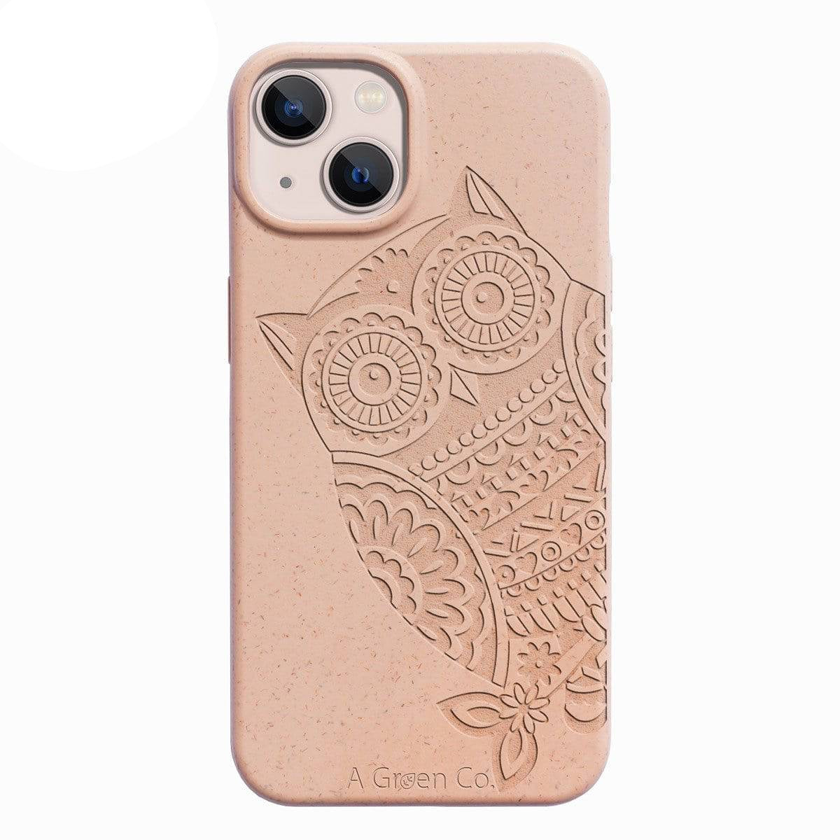 The Wise Owl - Biodegradable Eco - Friendly Mobile Cover /Phone – Tech Accessories on Brown Living™. SKU: 177 - 15718 - OWL - 13 - 006. Img 10.