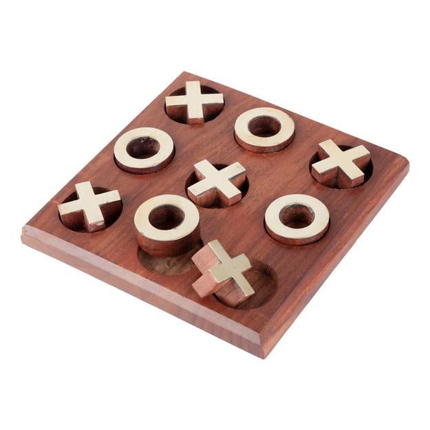 Tick Tack Toe - Metal Naughts & Crosses Travel Board Game – Learning & Educational Toys on Brown Living™. SKU: 1076. Img 9.