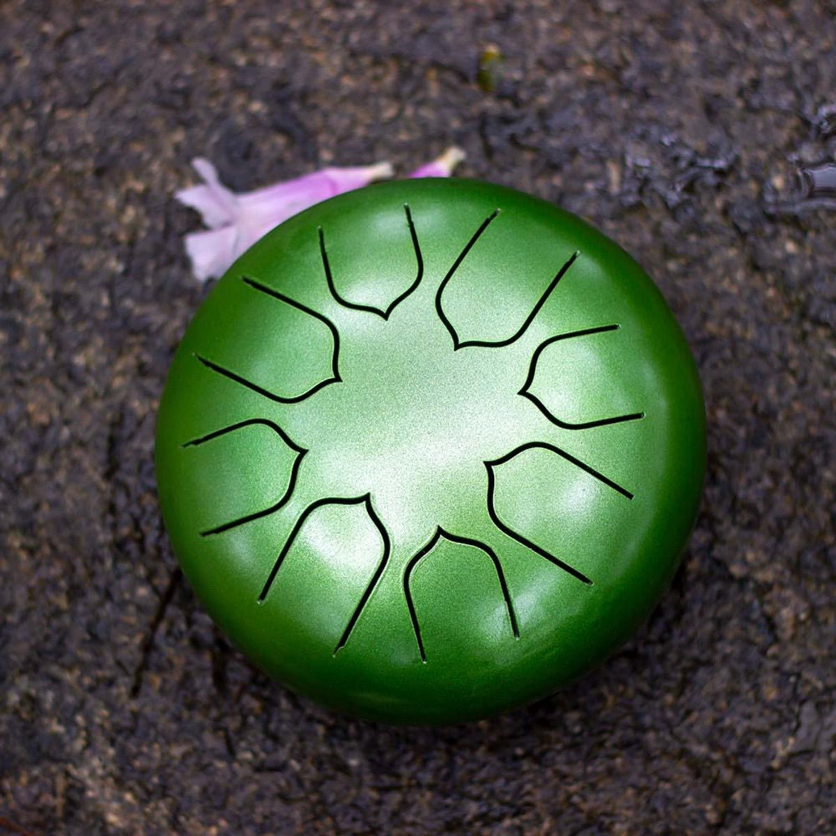 Tongue Drum - 6.3 inches - Green | Verified Sustainable by Brown Living™