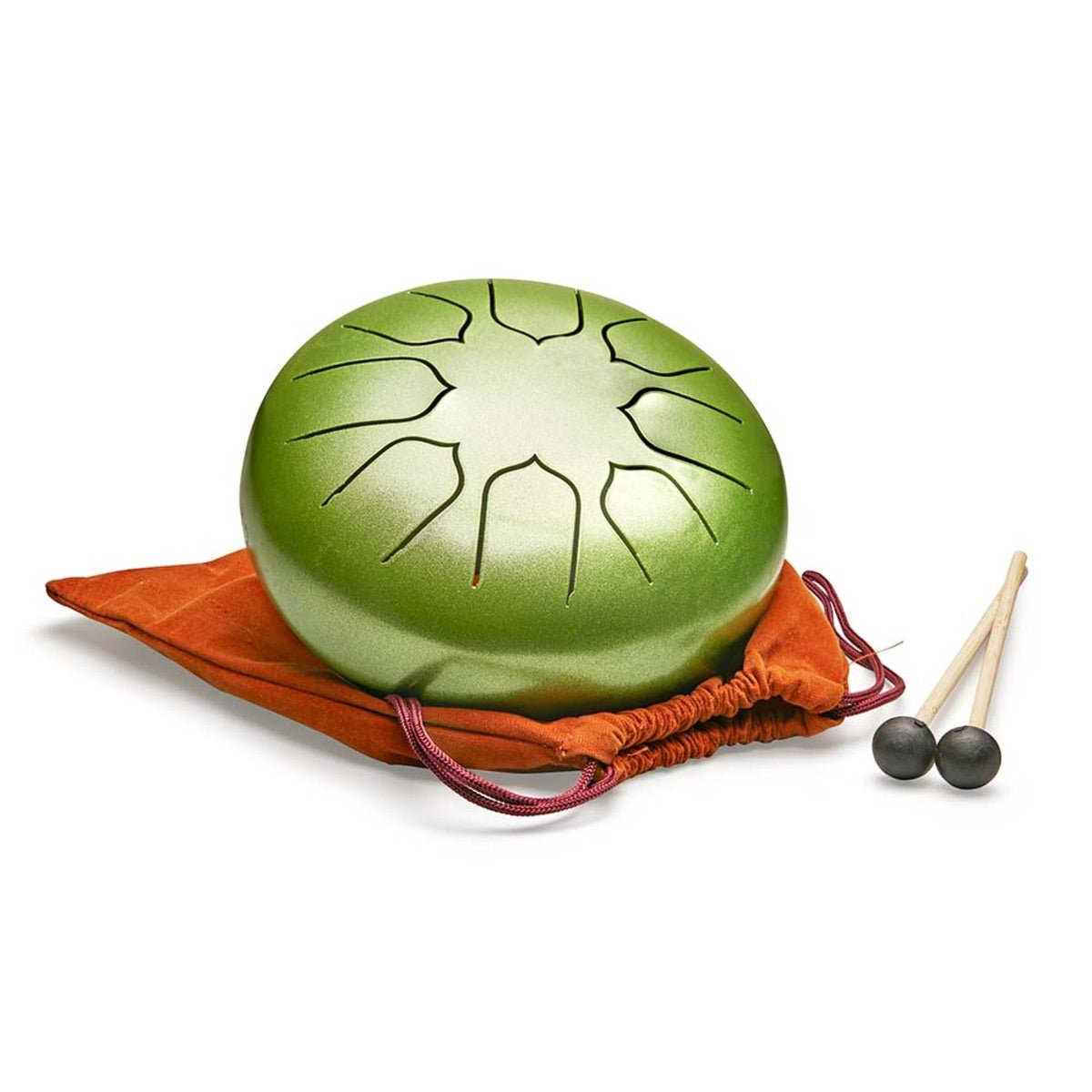 Tongue Drum - 6.3 inches - Green | Verified Sustainable by Brown Living™