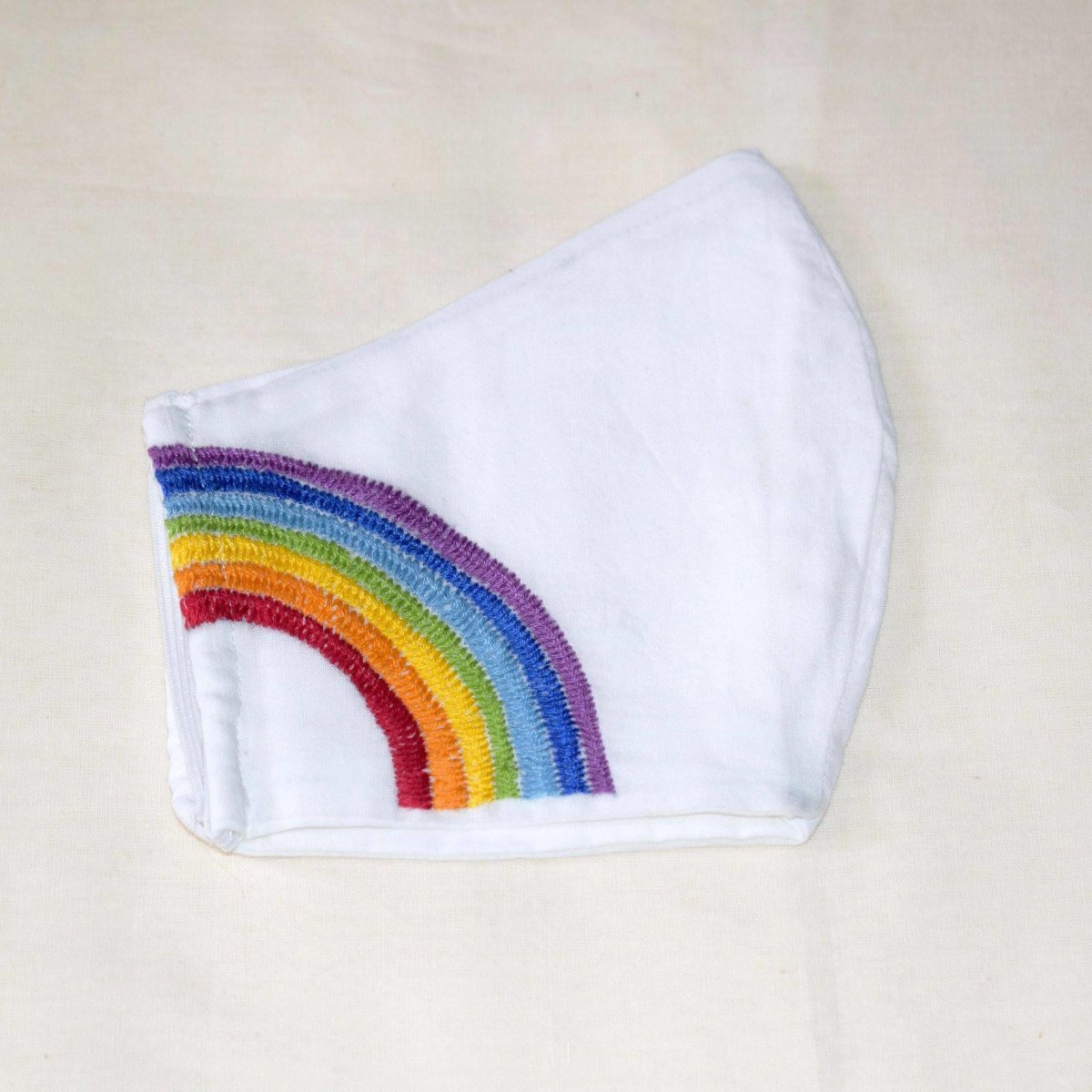 Triple Layered Embroidered Cotton Face Mask | Verified Sustainable by Brown Living™