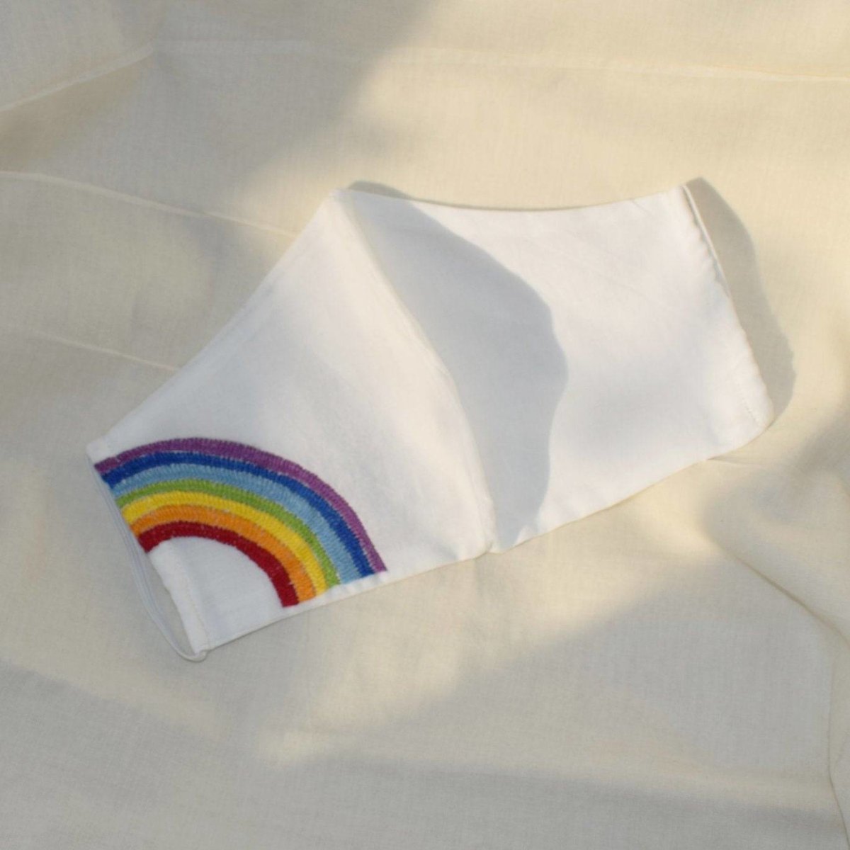 Triple Layered Embroidered Cotton Face Mask | Verified Sustainable by Brown Living™