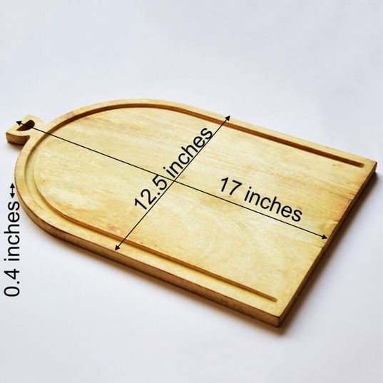 Trough Mango Wood Chopping Board – Kitchen Tools on Brown Living™. SKU: CB0102. Img 4.