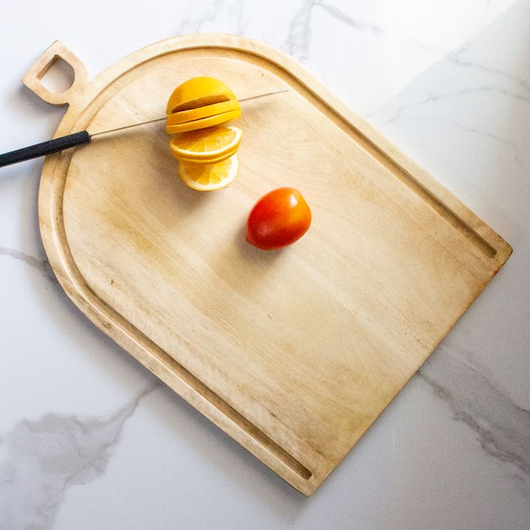 Trough Mango Wood Chopping Board – Kitchen Tools on Brown Living™. SKU: CB0102. Img 1.