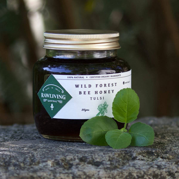 Buy Tulsi Honey - Raw Wild Forest Organic Bee Honey | Shop Verified Sustainable Honey & Syrups on Brown Living™