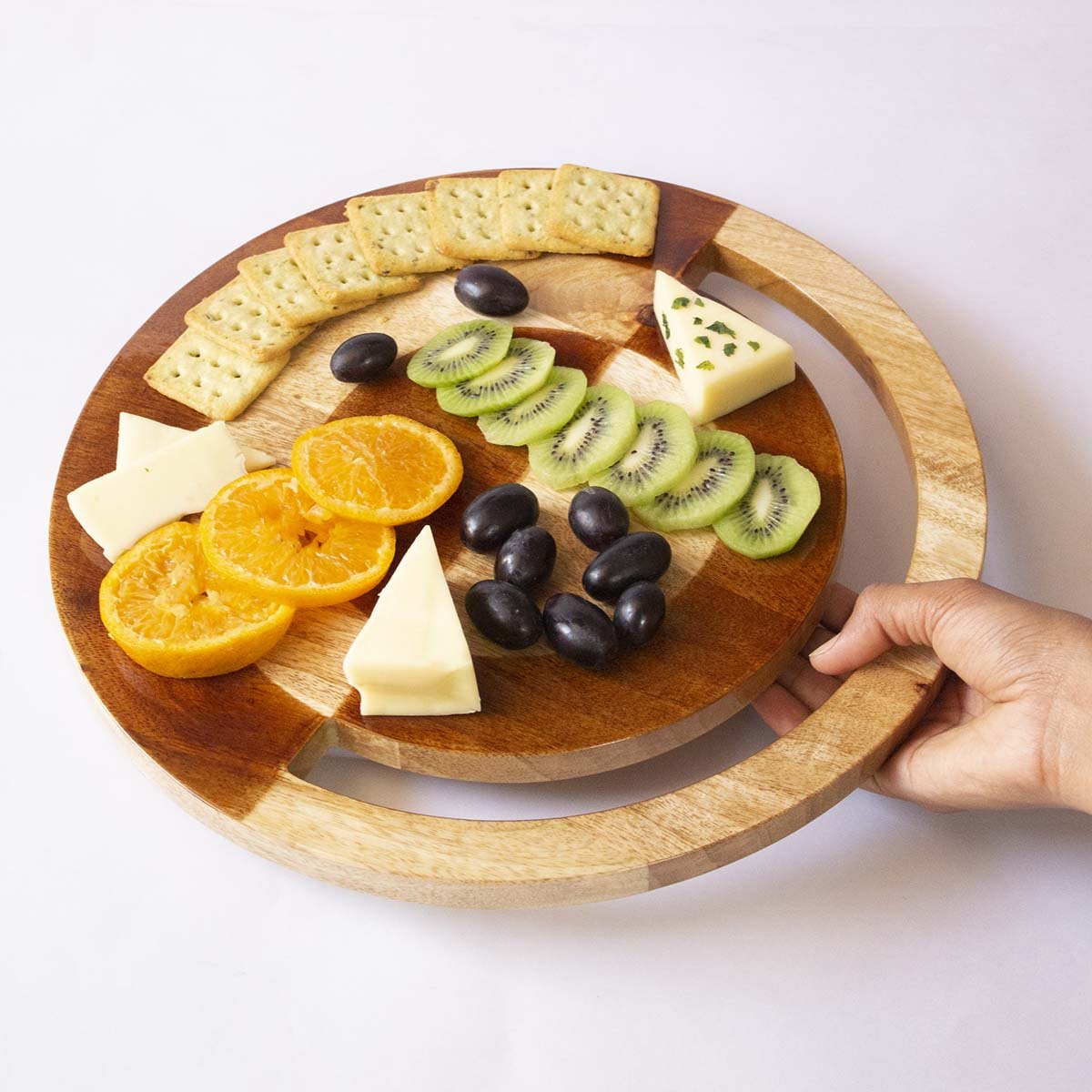 Two - Hued Cheese Platter – Trays & Platters on Brown Living™. SKU: CP0201. Img 1.
