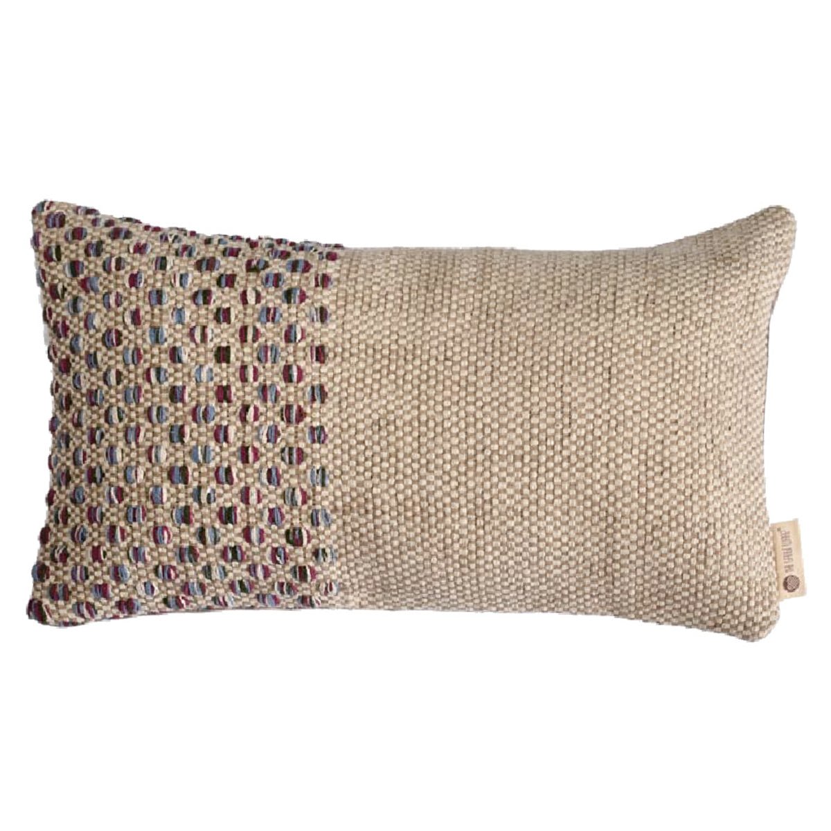 Undisturbed Kaleidoscopic Patch Lumbar Cushion Cover | Verified Sustainable by Brown Living™