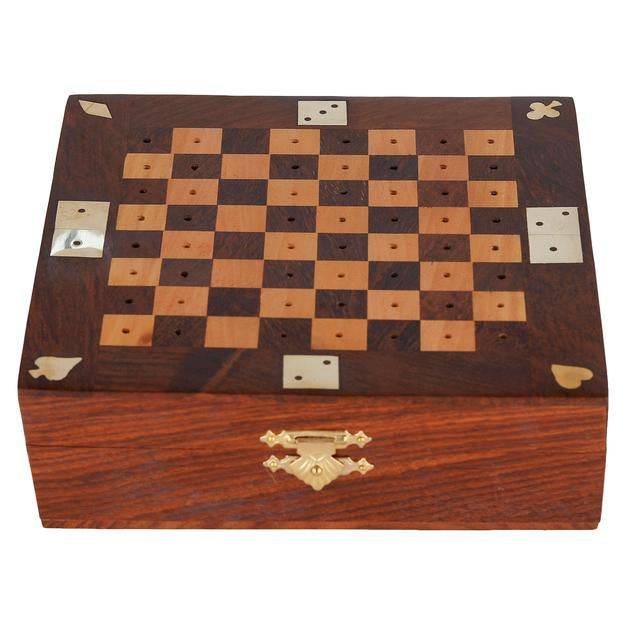 Unique Handmade Wooden Chess Game | Board Game – Learning & Educational Toys on Brown Living™. SKU: 1200. Img 3.