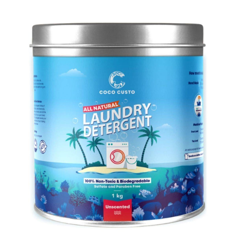 Buy Unscented Natural Laundry Detergent with Refill Pack - 4-6 Kg | Shop Verified Sustainable Cleaning Supplies on Brown Living™
