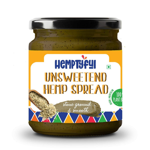 Buy Unsweetened Hemp Spread 180gm | Shop Verified Sustainable Jams & Spreads on Brown Living™