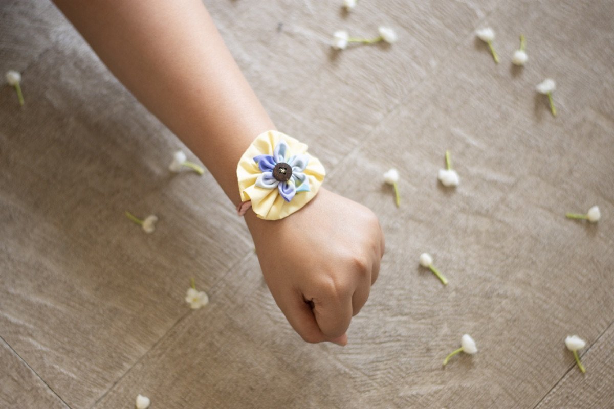 Upcycled Flower Rakhi - For Adults and Kids | Verified Sustainable by Brown Living™