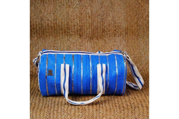Buy Upcycled Handwoven Duffle Bag | Shop Verified Sustainable Travel Duffel on Brown Living™