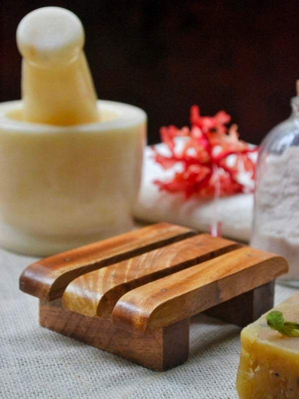 Upcycled Wooden Soap Dish - Pack of 2 – Bath Accessories on Brown Living™. SKU: 076 - 11060 - AS - WSD - 001. Img 4.