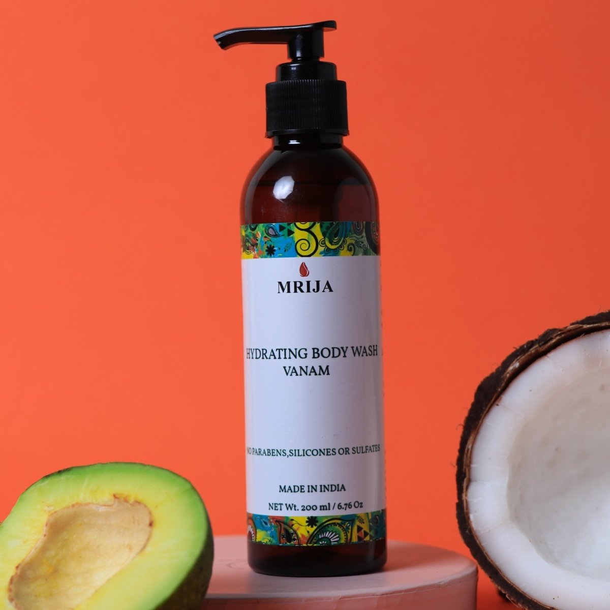 Vanam | Hydrating Body Wash made with Olive Oil, Mango Butter, and Vetiver | 200ml | Verified Sustainable by Brown Living™